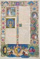 Fol.284r Het Hooglied, uit de Borso d
