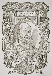 Giovanni Battista della Porta (1535-1615) uit zijn boek, Delle Celeste Fisionomia, Padua 1616, geïllustreerd in Geschiedenis van de Magie, gepubliceerd eind 19e eeuw
