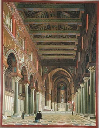 Interieur van de Duomo di Monreale, Sicilië