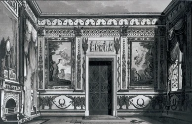 Grote Griekse salon, uit Architecturale Decoraties door Gaetano Landi, 1810
