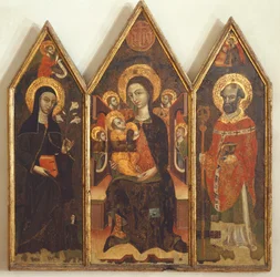 Madonna met Kind tussen St. Clara en St. Basil