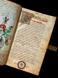Manuscript "De Bello Gallico, Commentaren op de Oorlog van de Galliërs" door Julius Caesar (100-44 v.Chr.)