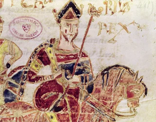 Ms 4 Lotharius I (ca. 795-855) op zijn paard