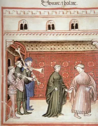 Nova 2644 fol.104r Muziek en dans, uit Tacuinum Sanitatis