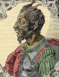 Portret van Attila uit het werk van Bernardino Corio 