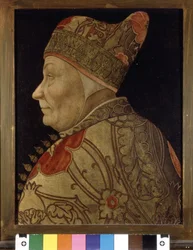 Portret van Francesco Foscari (1373 - 1457), Doge van Venetië. Schilderij op hout. sd. Venetië Correr Museum