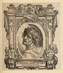 Portret van Franciabigio, Italiaanse schilder van de Florentijnse Renaissance