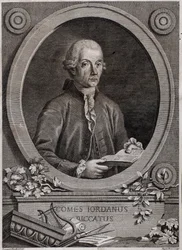 Portret van Giordano (Jordan) Riccati (1709-1790) natuurkundige, wiskundige en muziektheoreticus