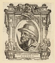 Portret van Giovanni Nanni, Italiaanse schilder en architect geboren in Udine