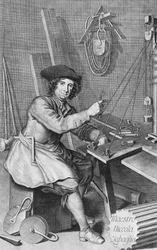 Portret van Maestro Niccola Zabaglia