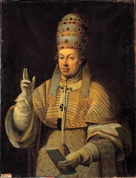 Portret van paus Pius VI (1717-1799)