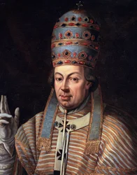 Portret van paus Pius VI (detail)