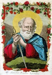 Portret van Sint Paulus met zwaard, Italië