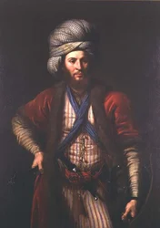 Portret van een Hongaarse krijger, Florentijnse School, ca. 1650