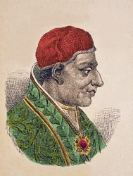 Portret van Paus Adrianus I (772-795)