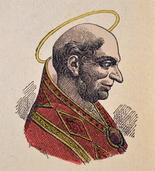 Portret van paus Bonifatius I (419-422)