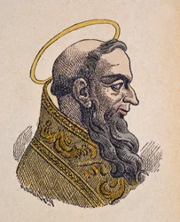 Portret van paus Celestinus I (422-432)