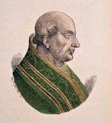Portret van Paus Clemens III (1187-1191)