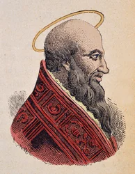 Portret van Paus Eleutherius (ca. 175-189)