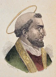 Portret van paus Evaristus I (97-107)