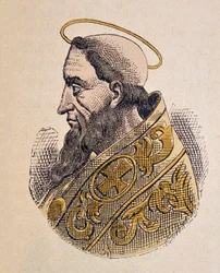 Portret van paus Gelasius I (492-496)