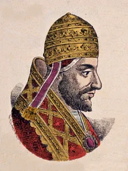 Portret van paus Gregorius V (996-999)