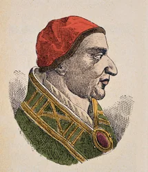 Portret van paus Johannes III (561-574)