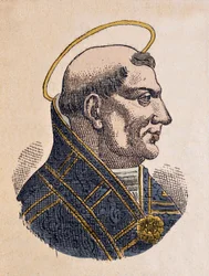 Portret van paus Johannes II (533-535)