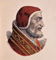 Portret van paus Johannes XXI (1276-1277)