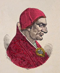 Portret van paus Sabinianus (604-606)