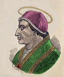 Portret van paus Symmachus (498-514)