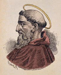 Portret van paus Telesphorus (125-136/138)