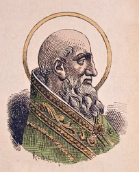 Portret van paus Sint Etienne I