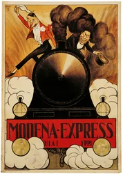 Poster die de Modena Express adverteert