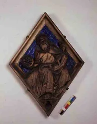 Saturnus, reliëftegel van de Campanile