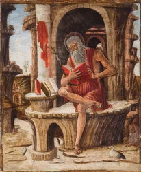 Hiëronymus (olieverf op paneel)