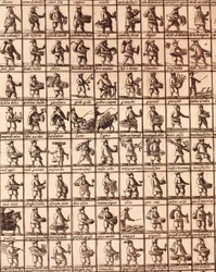 Straatverkopers in Rome (detail)