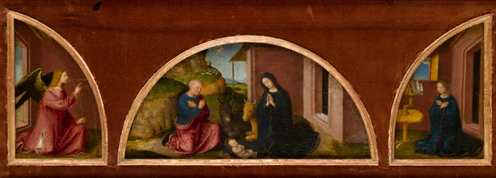 De Aankondiging en de Geboorte in één lijst