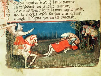 De dood van Roland, uit een Venetiaans codex