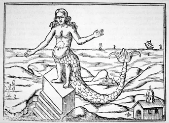 De Goddelijke Draak, kopie van een illustratie uit Oedipus Aegyptiacus door Athanasius Kirchner, Rome 1652, gebruikt in Geschiedenis van de Magie, gepubliceerd eind 19e eeuw