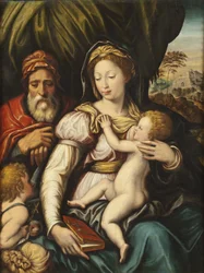 De Heilige Familie met de jonge St. Johannes