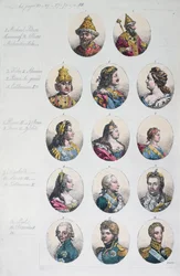 De Romanov Dynastie, uit Costume Antico e Moderno door Gulio Ferrario, c.1820