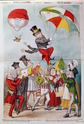 De Wilson-affaire in 1887, voorpagina van Le Perroquet