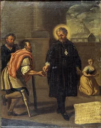 De gezegende Garcia Martinez (Garcia Martinez gewond), Napolitaanse School