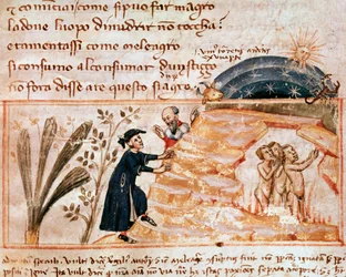 De zielen van de wellustigen (lied 25 uit het Vagevuur, in de Goddelijke Komedie) - Miniatuur