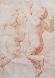 Twee dansende putti, c.1700