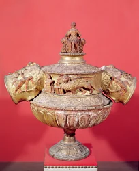 Urn gebruikt voor dogale verkiezingen (hout)