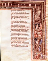 Zicht op de Onderwereld, illustratie voor Furious Hercules door Seneca (miniatuur)