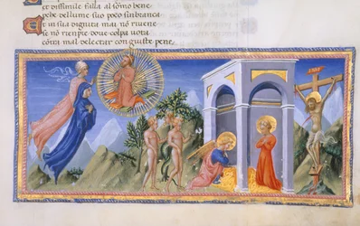 Yates Thompson 36, f.141 Het Mysterie van de Verlossing, uit 