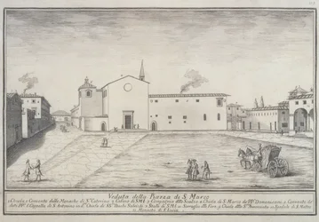 Uitzicht op de Kerk van San Marco, Florence
